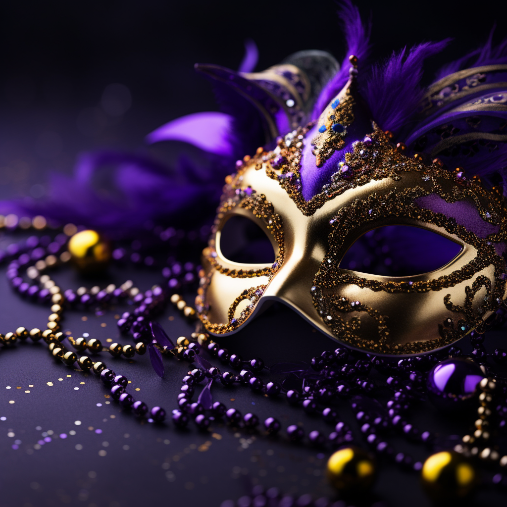 Mardi Gras flyer background image