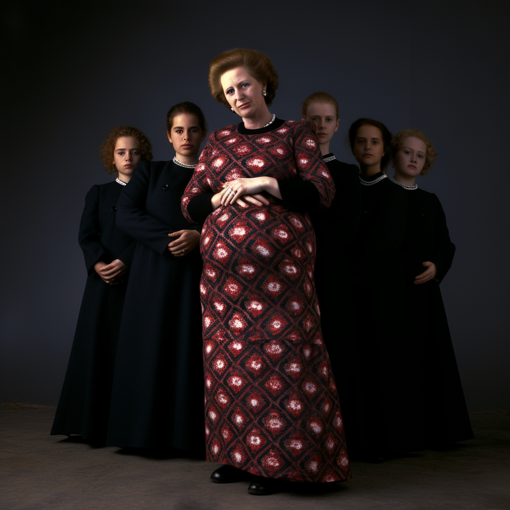 Margaret Thatcher pregnant with 20 babies