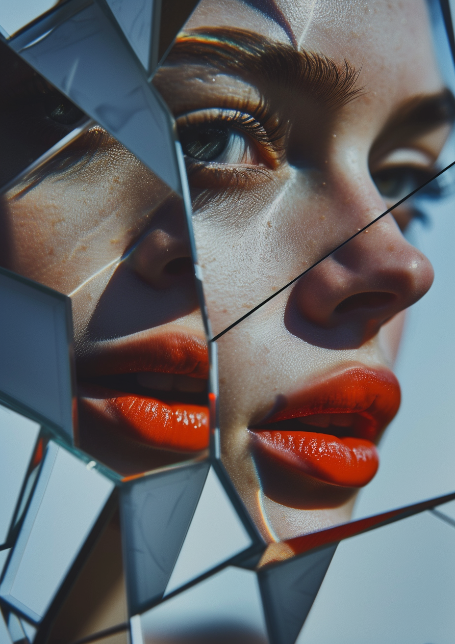 Margot Robbie Cubist-inspired Abstract Photography