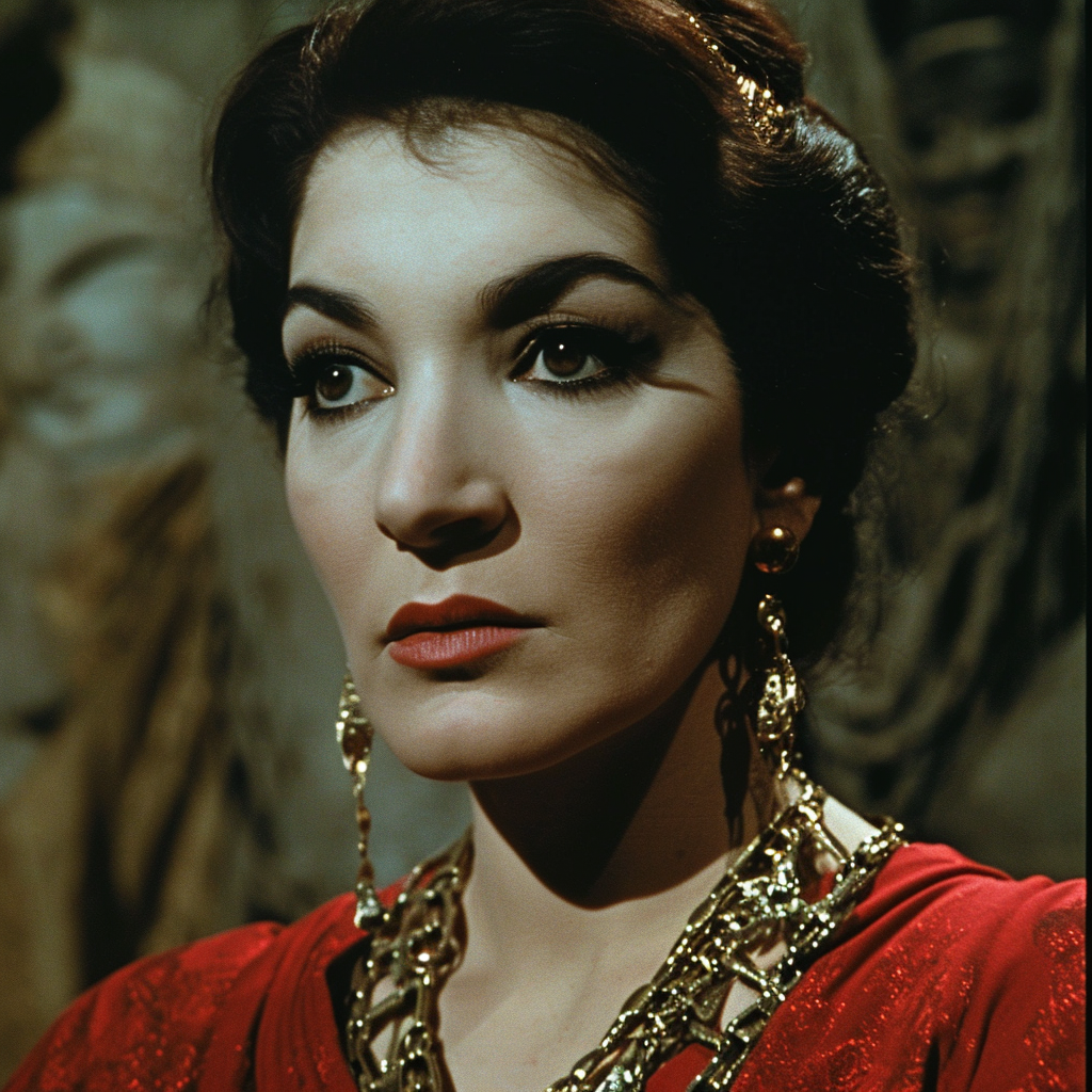 Maria Callas as Medea in Modernist Jewelry