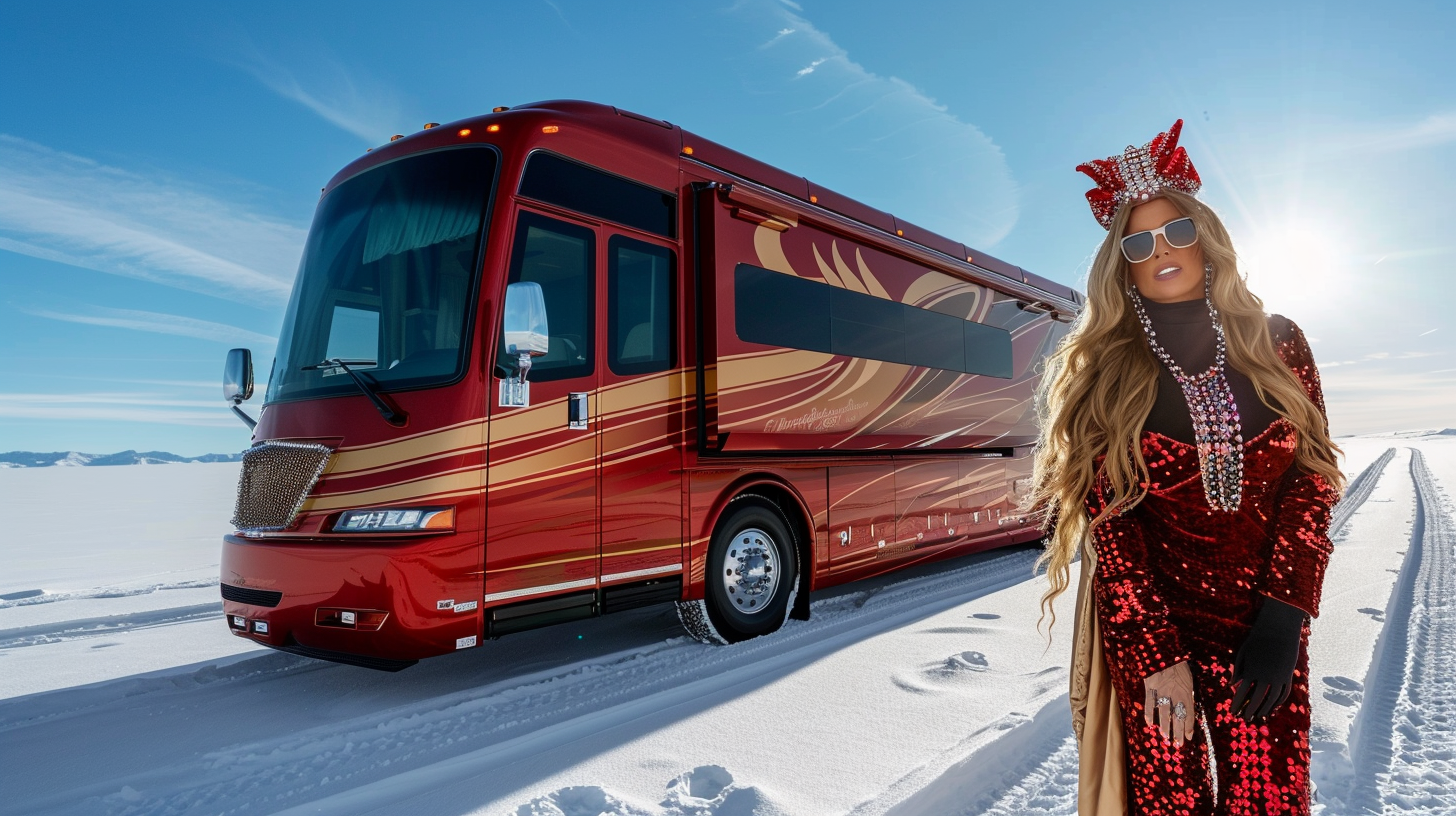 Mariah Carey Christmas Motorhome