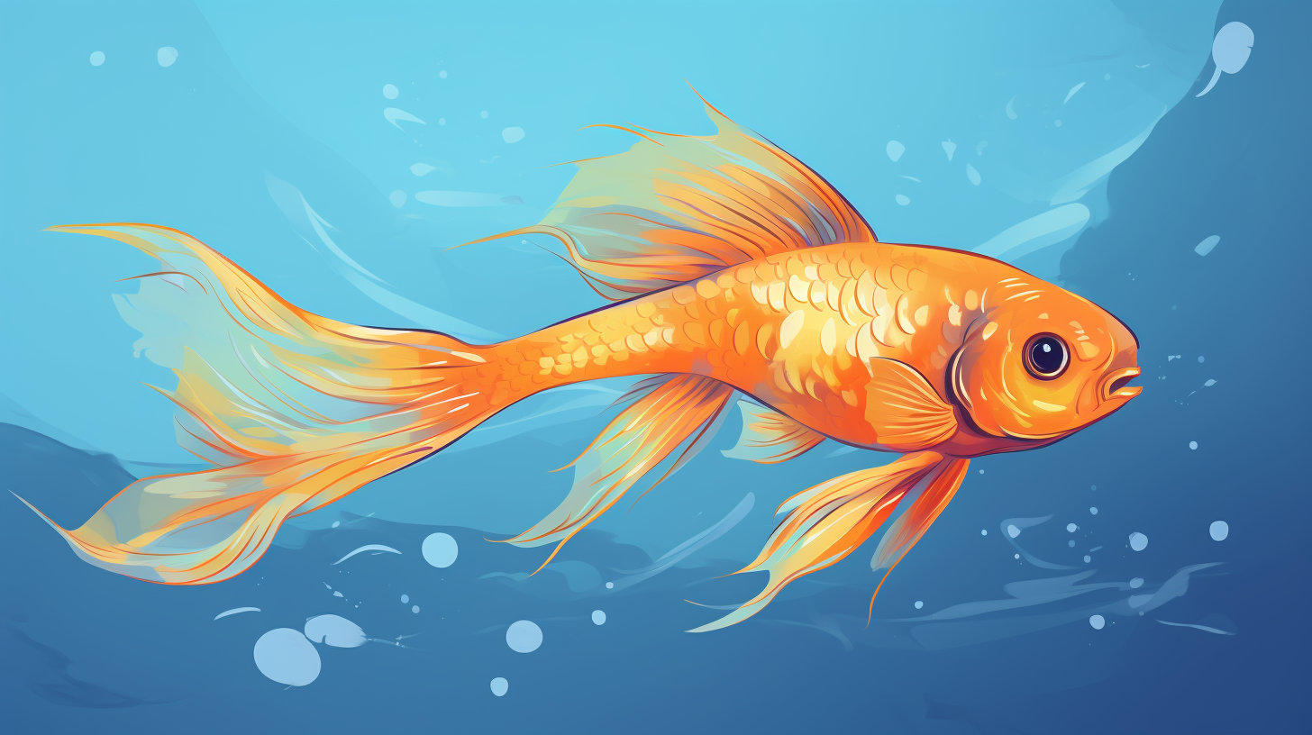 Illustration of Marigold Platy Tropical Aquarium Fish