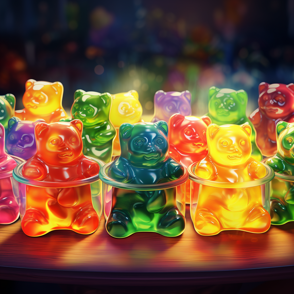 Delicious marijuana cannabis gummy bears