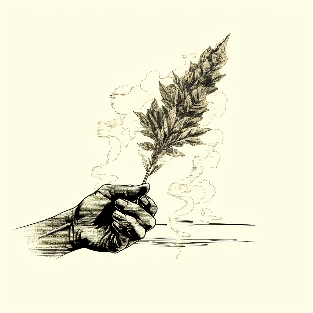 Illustration of a Marijuana Joint