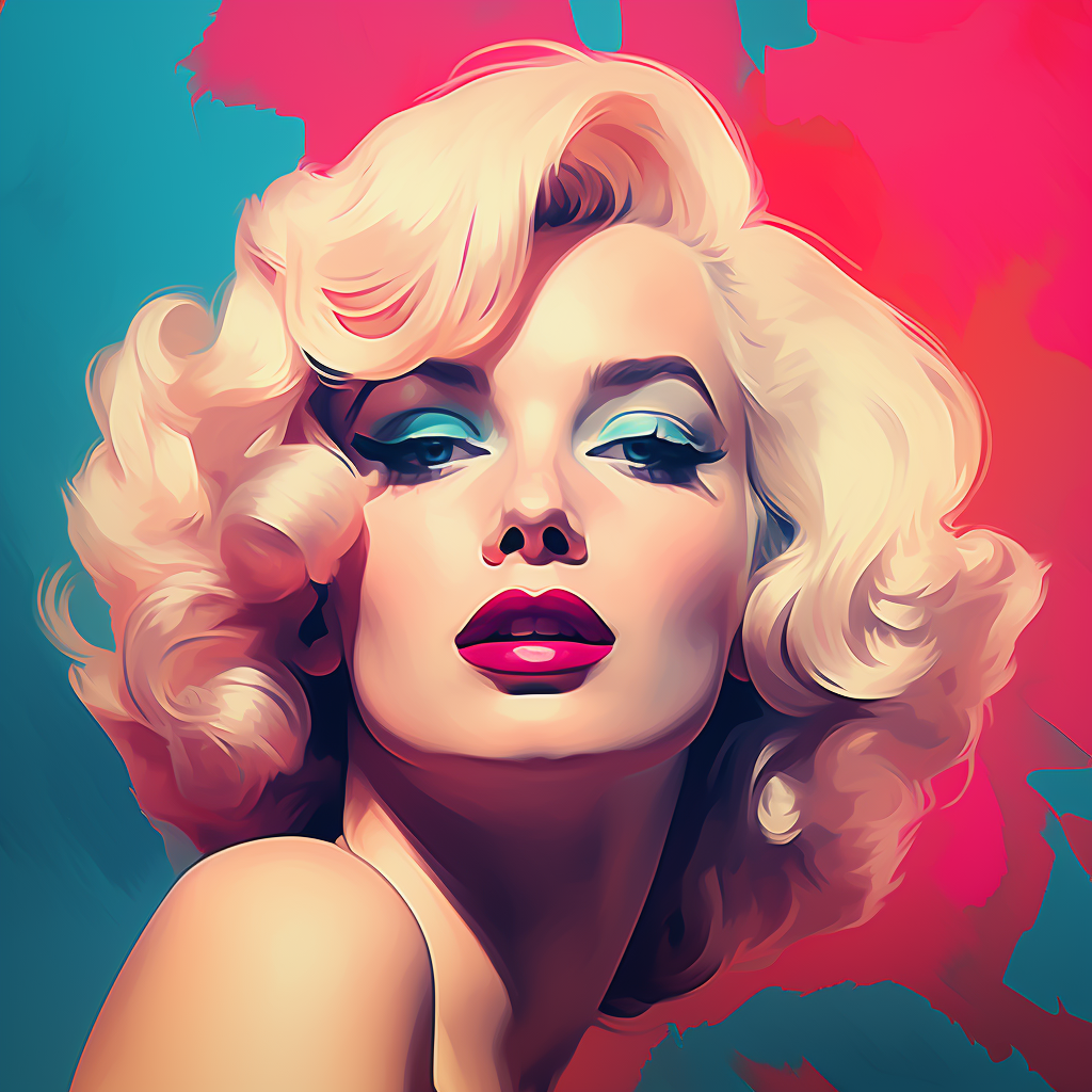 Marilyn Monroe Pop Art Style