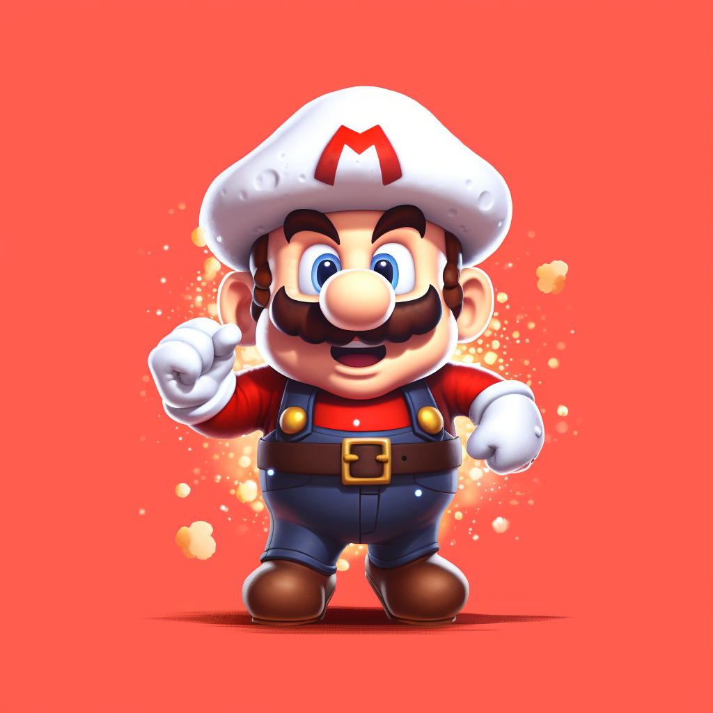 Retro Mario in underpants pixel art