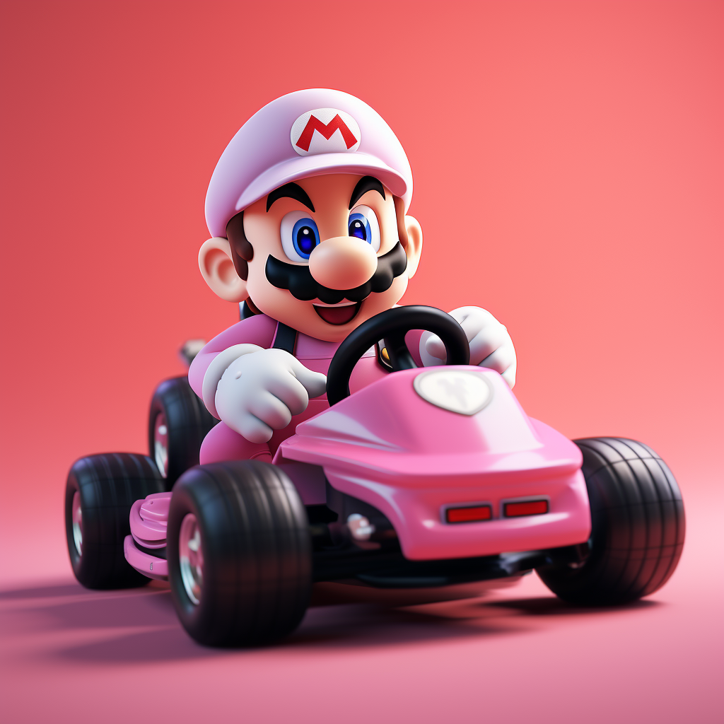 Soothing Mario Kart Racing Image