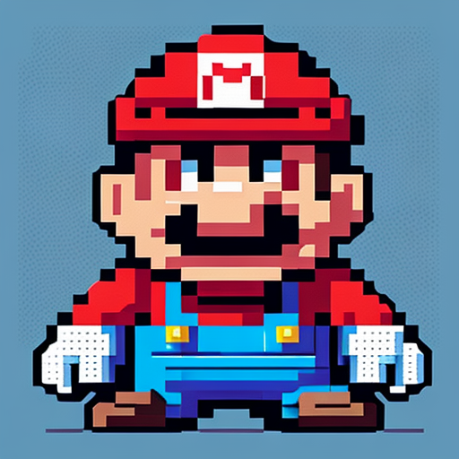 Mario pixel art image