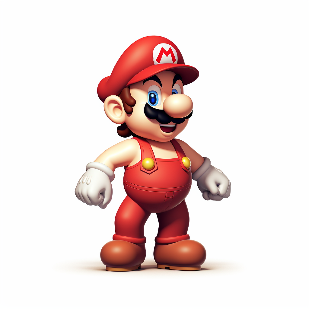 Commodore 64 style Mario in underpants