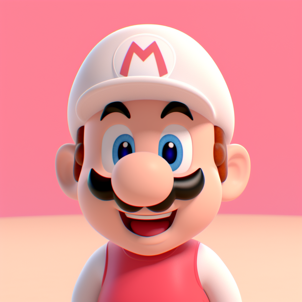 Mario profile picture with chaotic and weird vibes