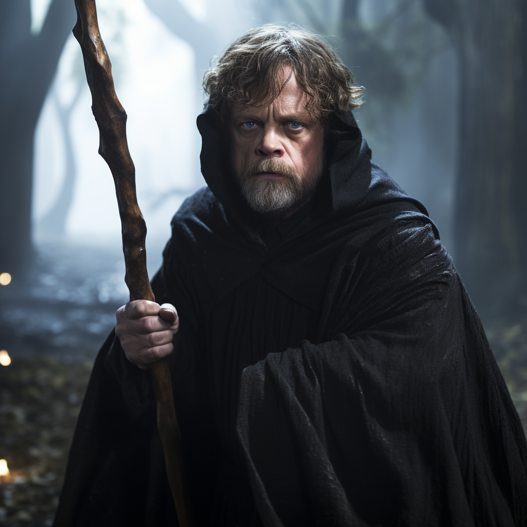 Mark Hamill as Cultist with Ebony Staff