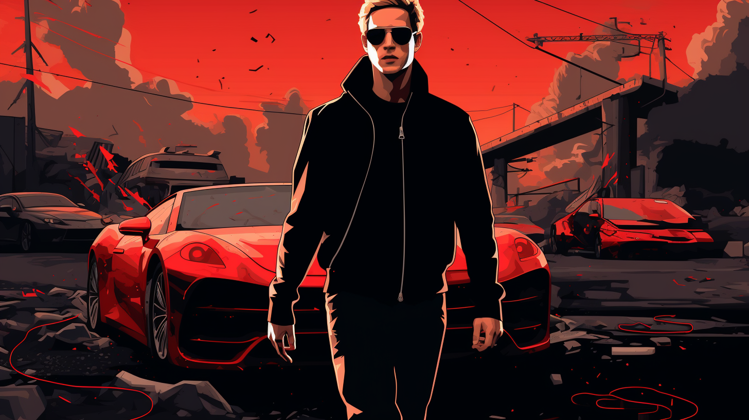 Mark Zuckerberg in GTA Style