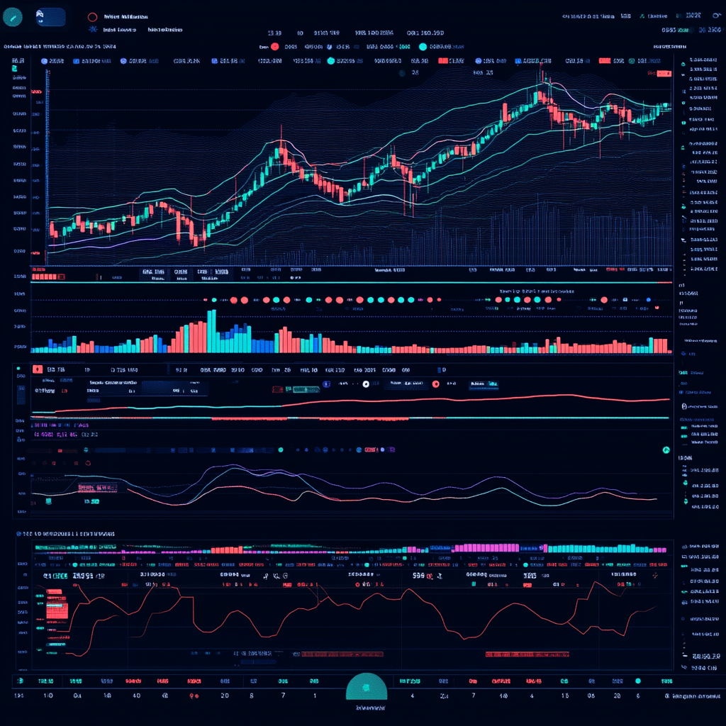 Cryptocurrency market data analysis chart