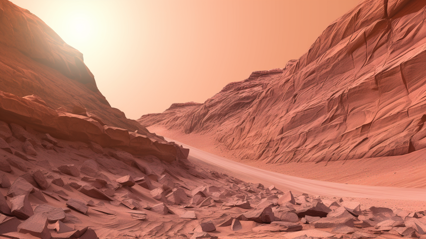 View of Mars Valley with Sand Dunes ?