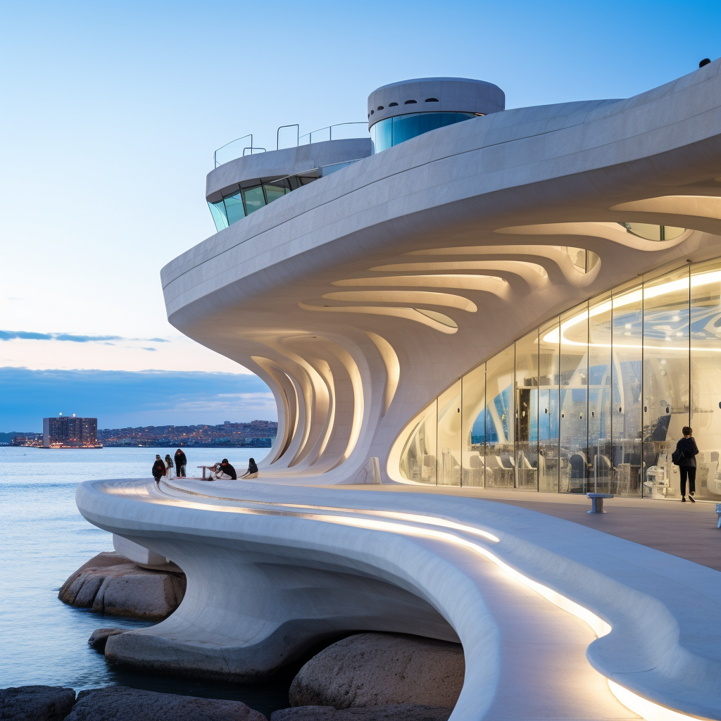 Futuristic Pharmacy in Marseille by the Sea