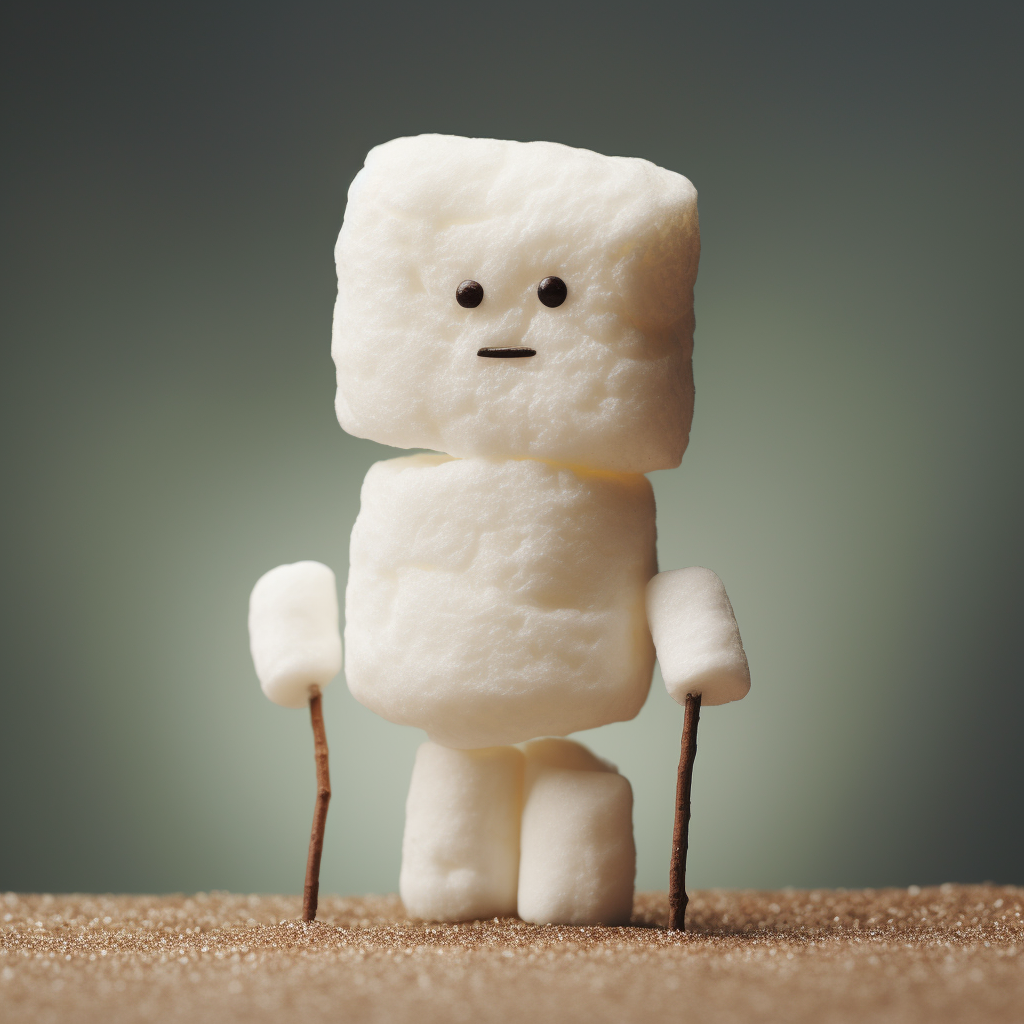 Marshmallow in Human Shape