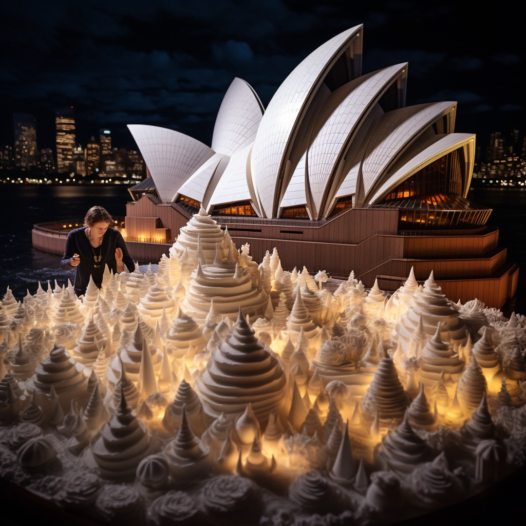 Cinematic marshmallow Sydney Opera House