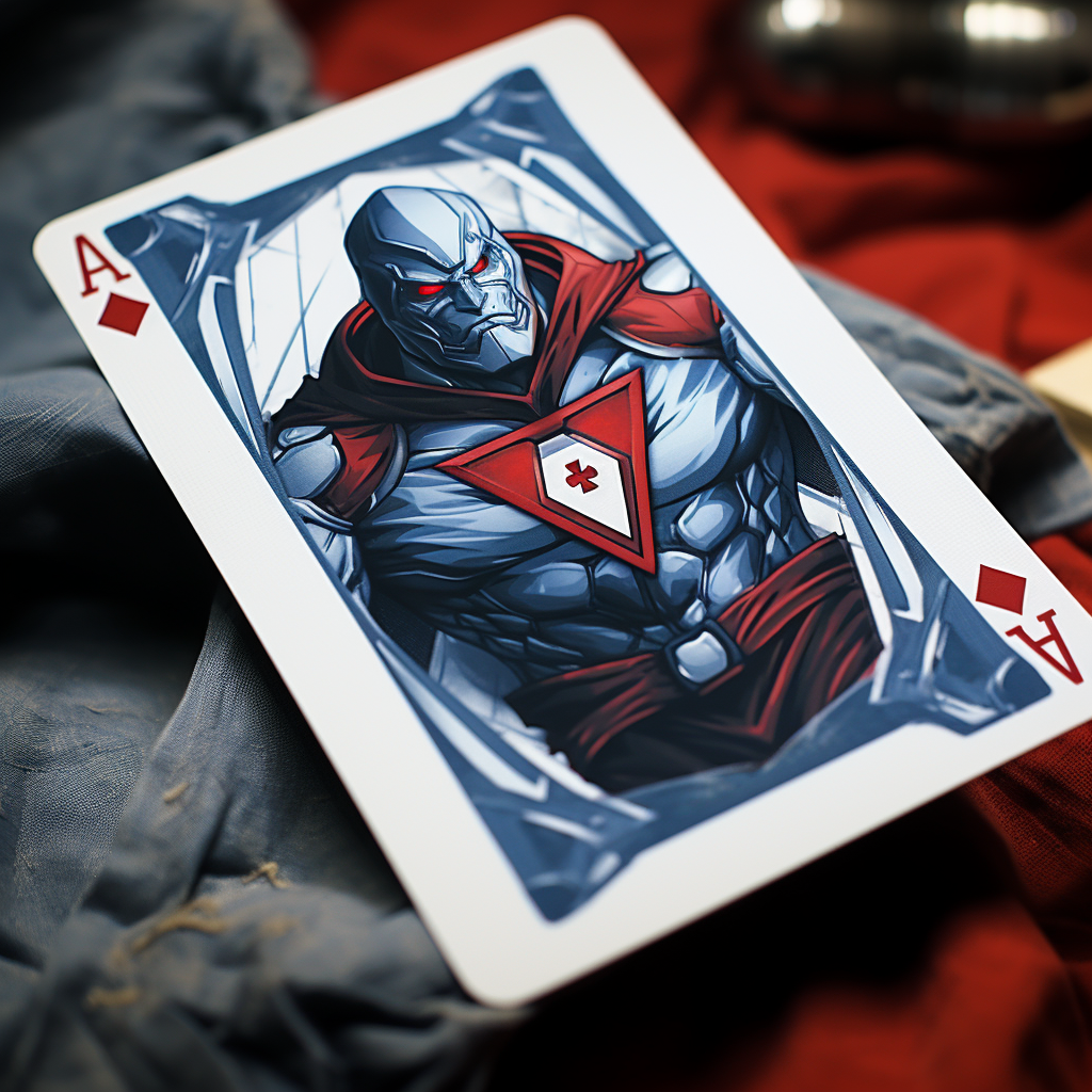 Marvel-inspired Mr. Beast playing card artwork