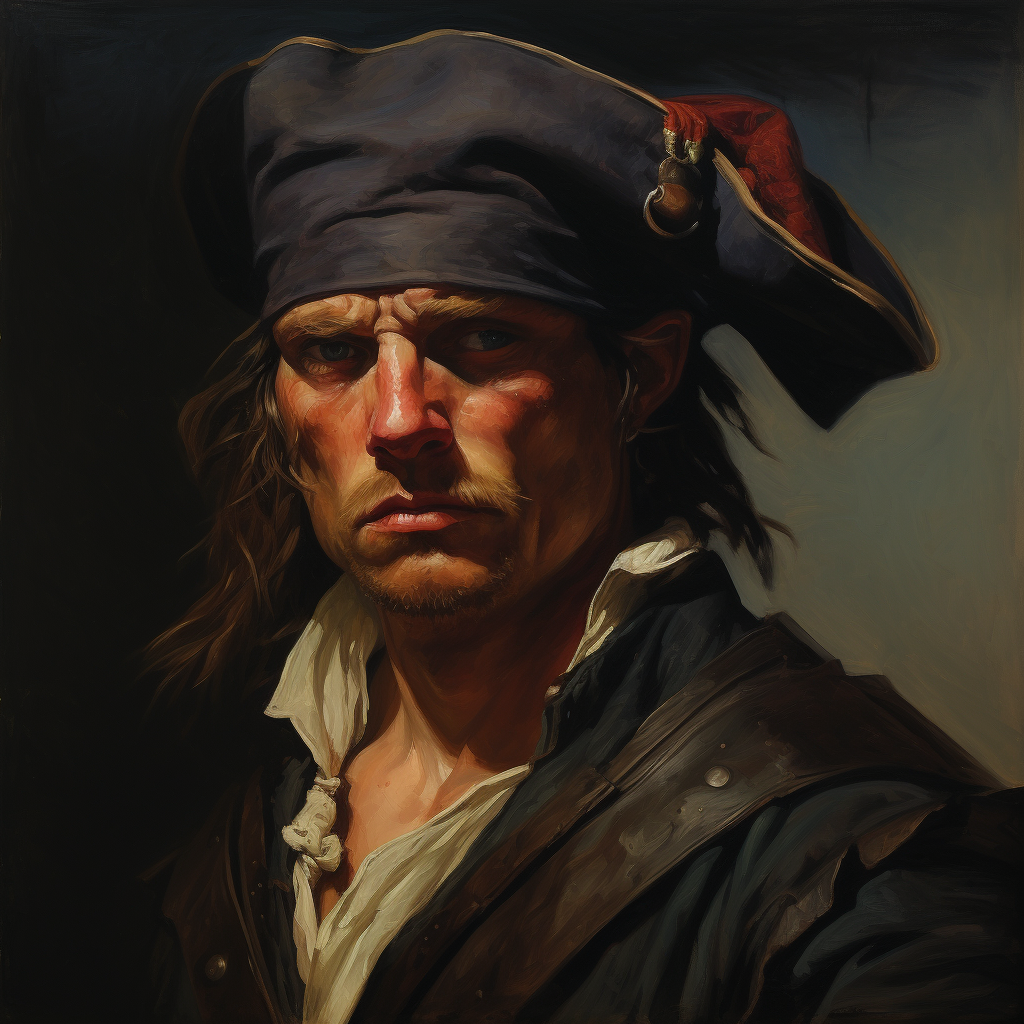 Cyclops from Marvel Comics as a 16th Century Pirate