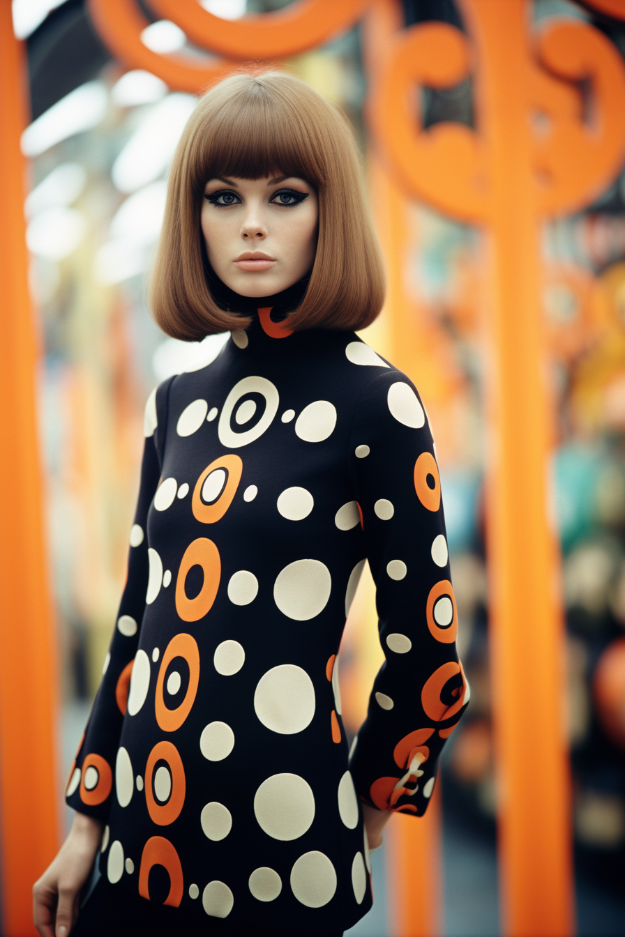 Stylish Mary Quant fashion icon