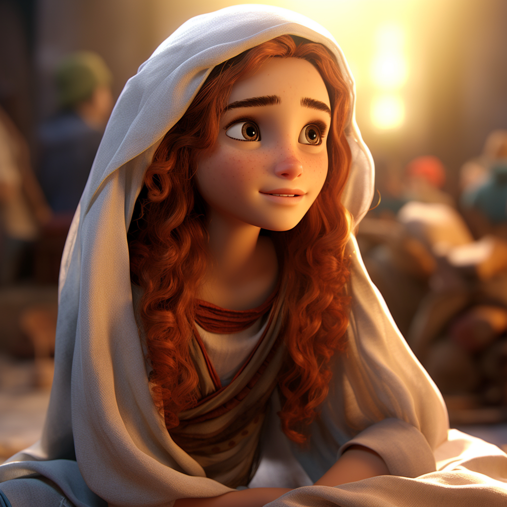 Beautiful Hebrew Woman in Pixar Animation