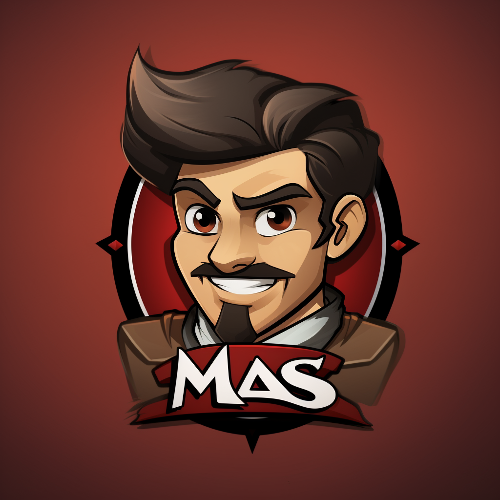 Creative mason character logo icon avatar