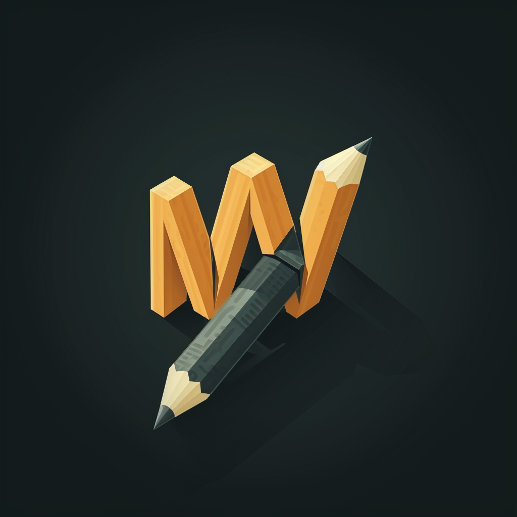 Massive Pencil Logo MW Isometric