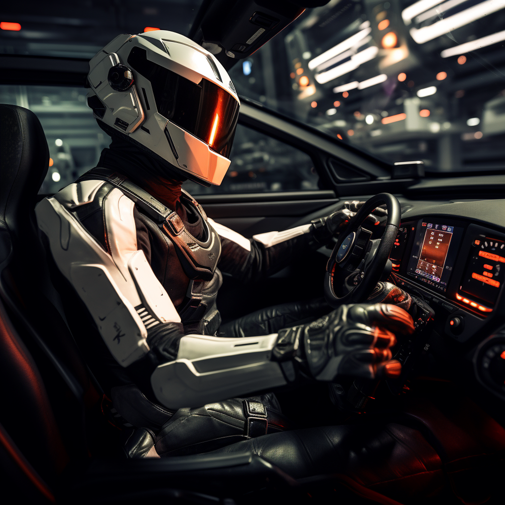 Master Chief driving McLaren car