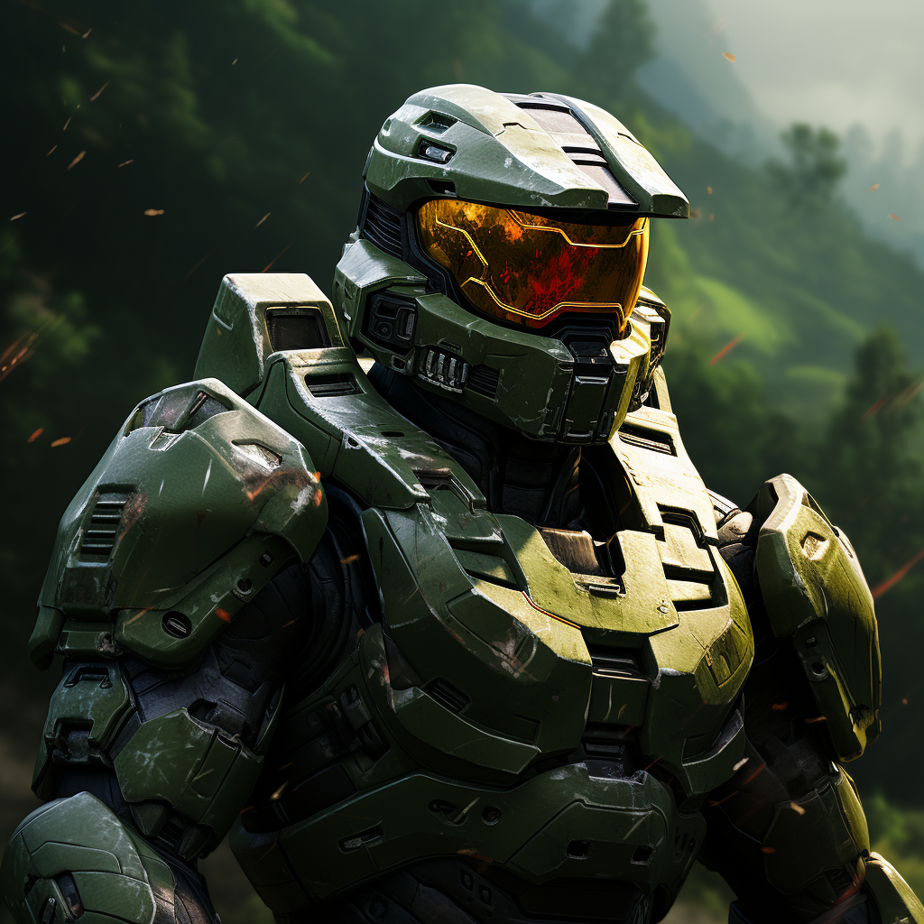 Master Chief as Halo Knight