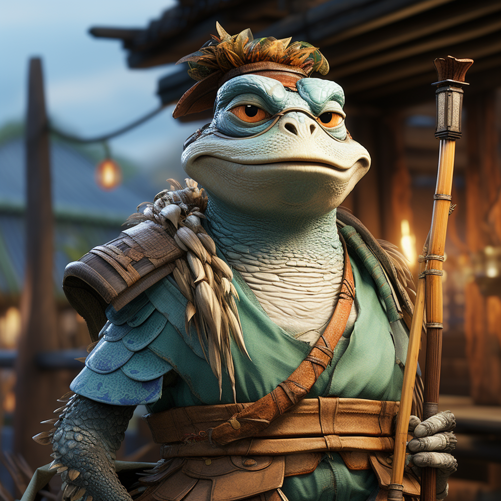 Hyperrealistic Master Oogway in 8K 3D Cinematic