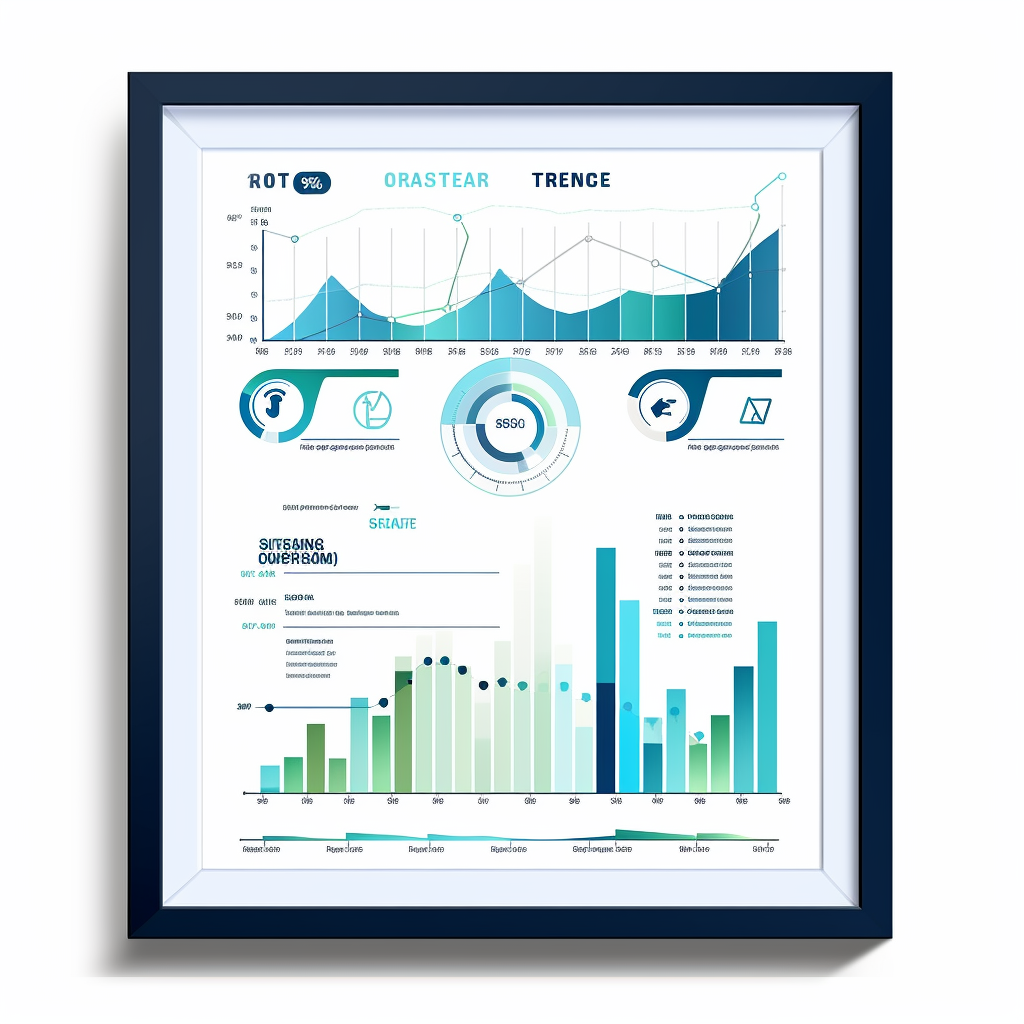 Infographic with Math & Finance Elements