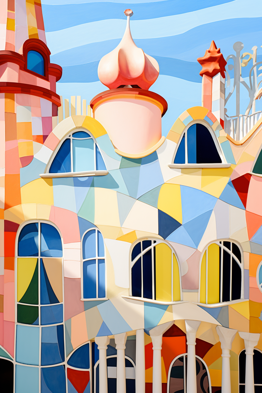 Matisse illustration Casa Batllo roof