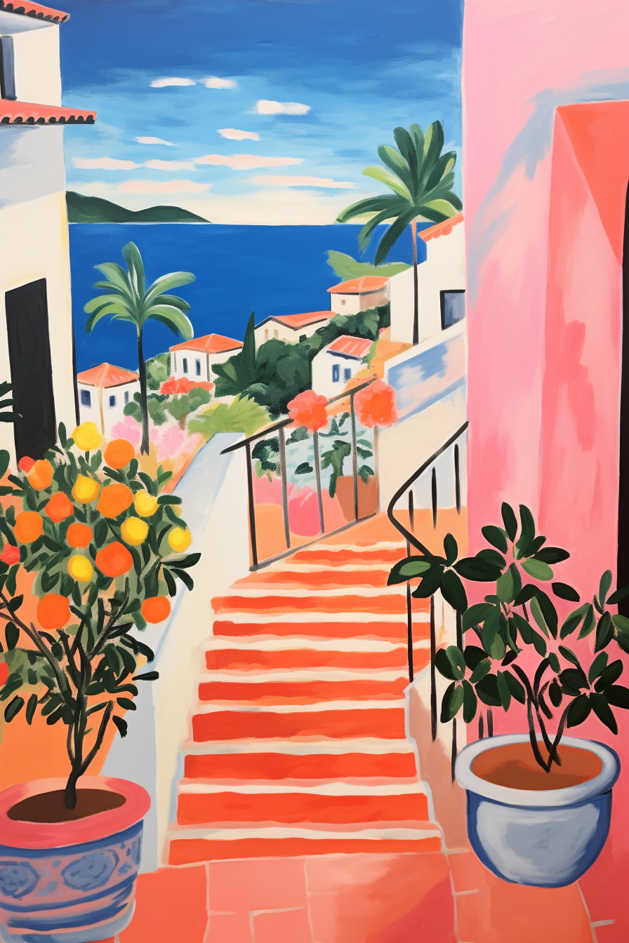 Colorful Matisse Art Exhibition Landscape