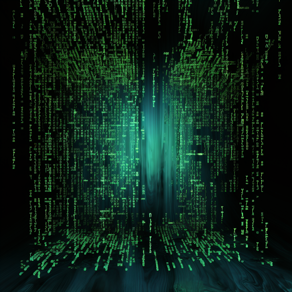 Matrix code dripping text background animation