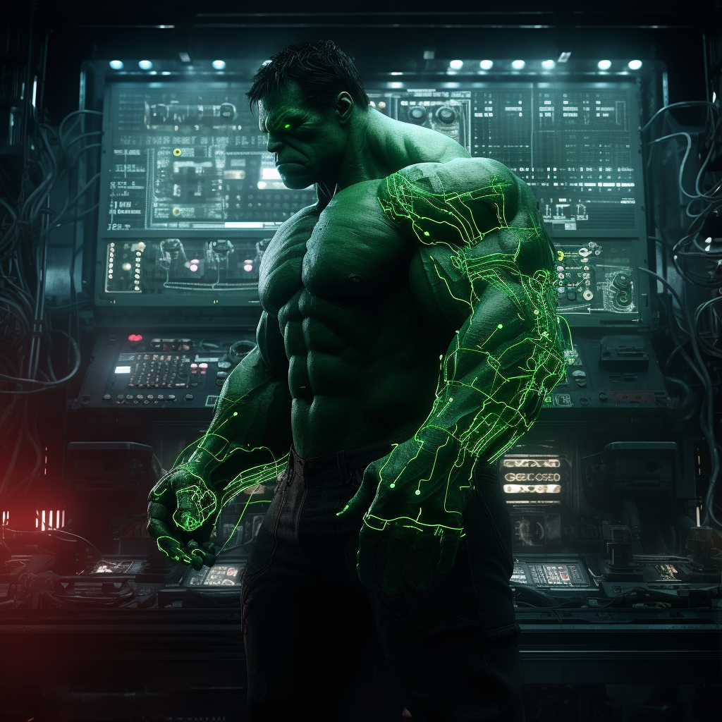 Marvel's Hulk replaces Neo in the Matrix