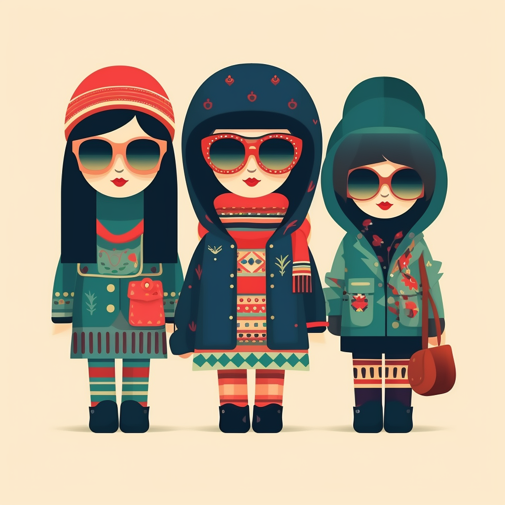 Stylish Matryoshka Fashion Dolls