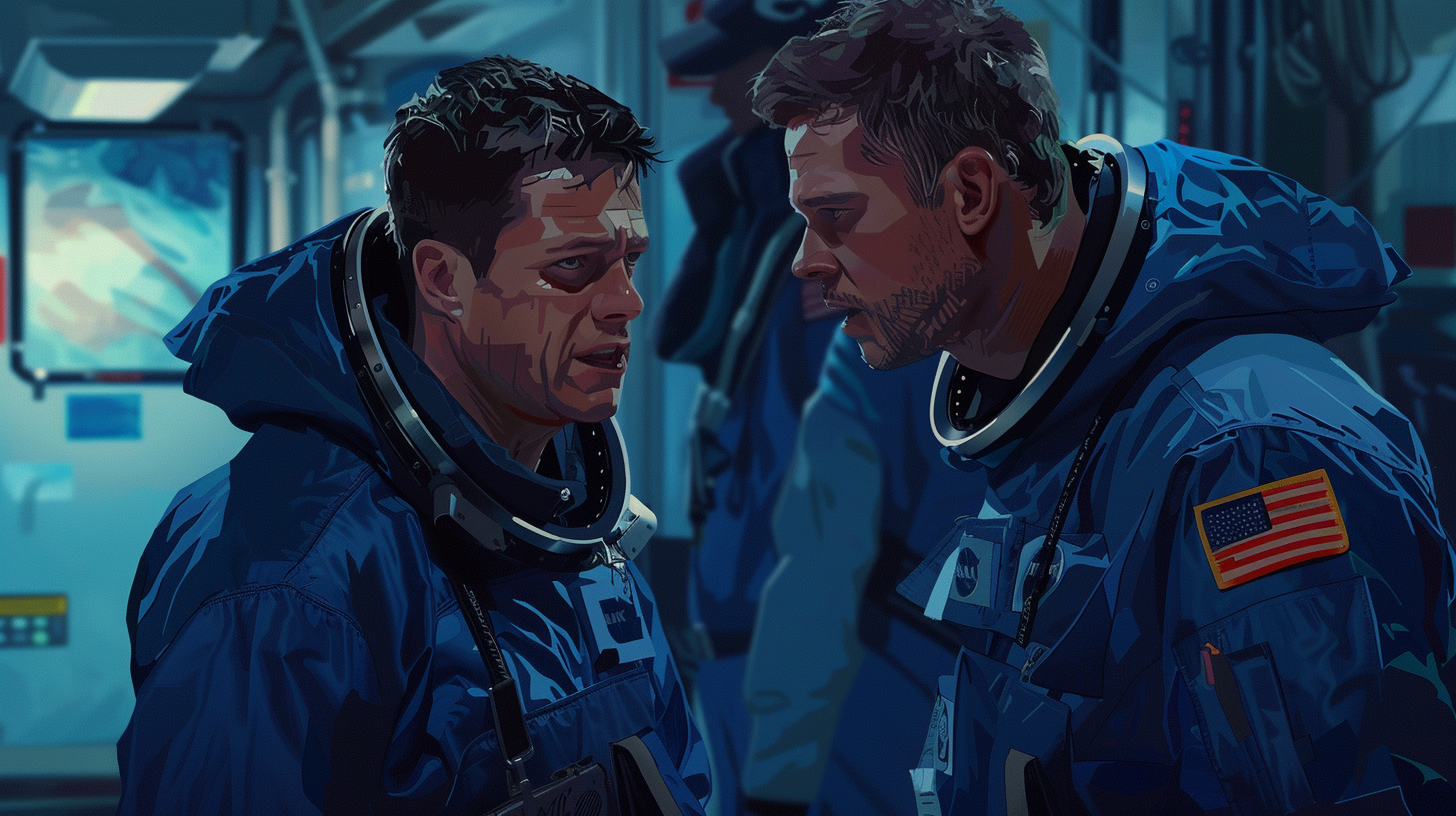 Matt Damon Sebastian Stan NASA space