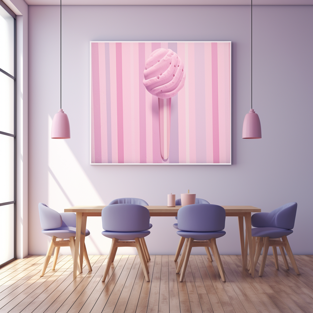 Ice Cream Candy Store Matte Background