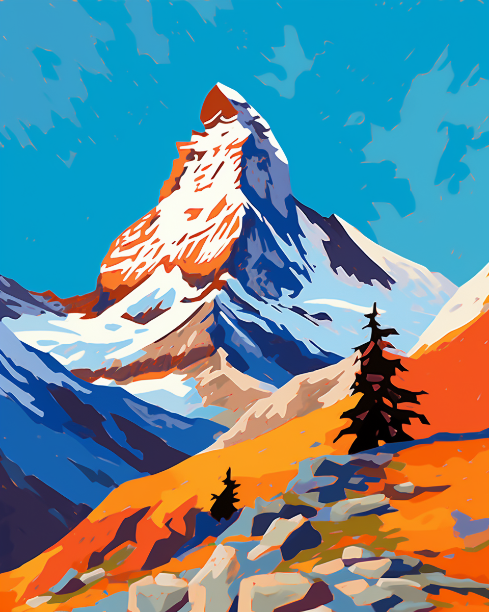 Matterhorn Mountain Milton Avery Style