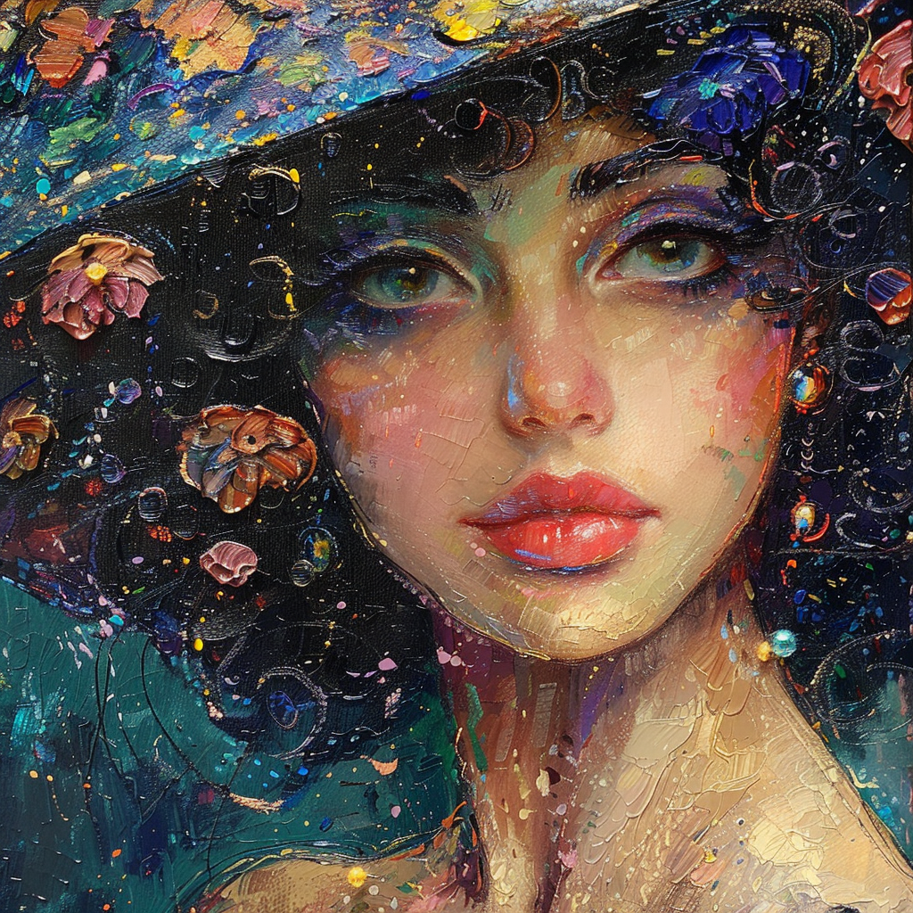 Mayqueen impressionist portrait artwork