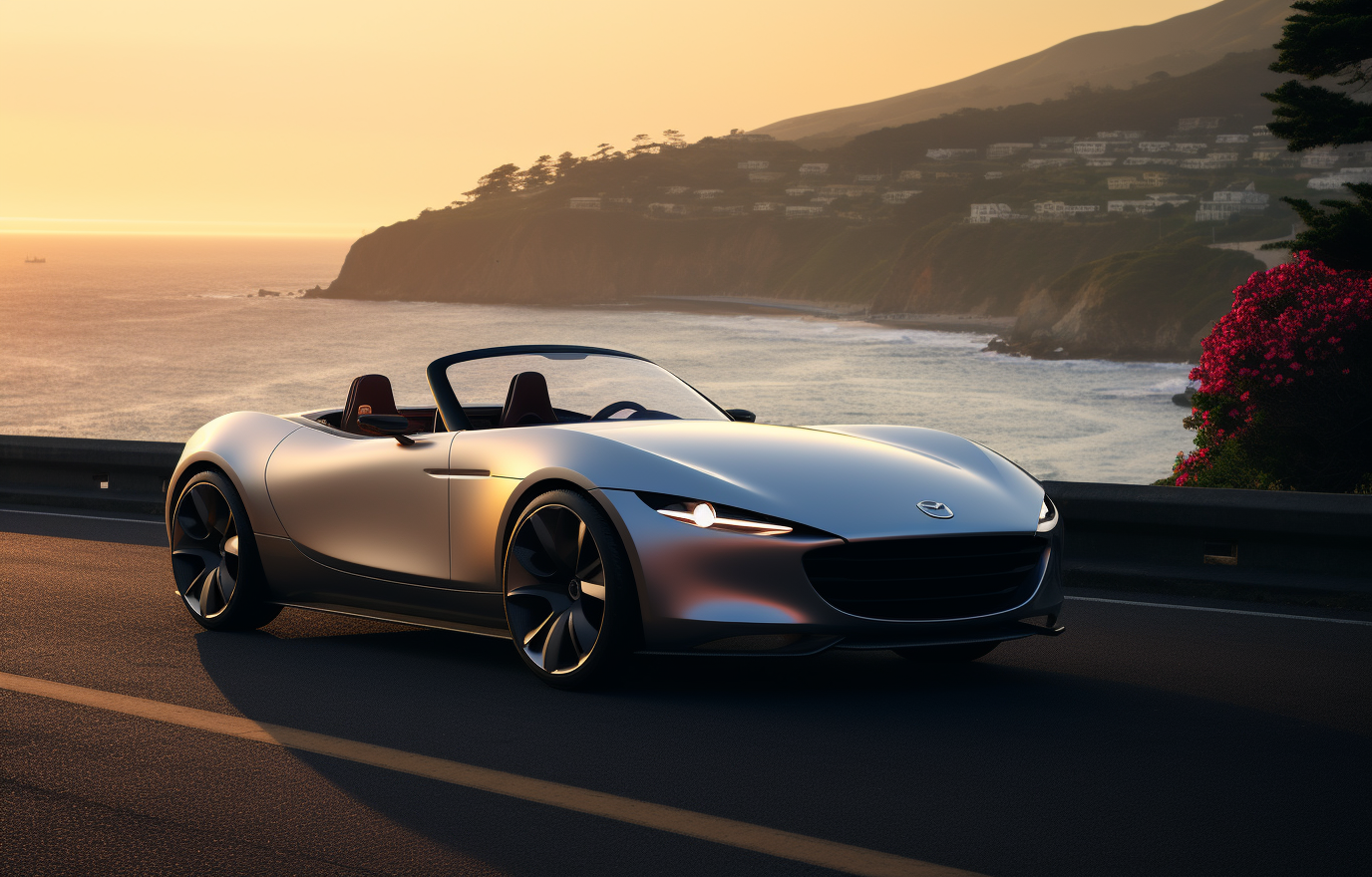 Mazda Miata Concept Roadster with Retro Headlights