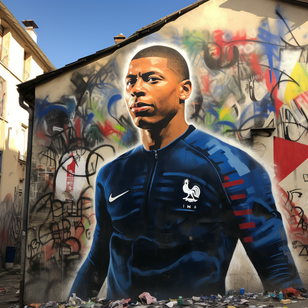 Mbappe in French alley