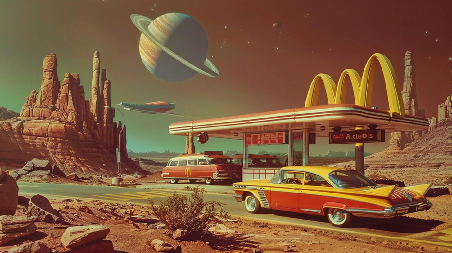 McDonald's drive-thru on Mars