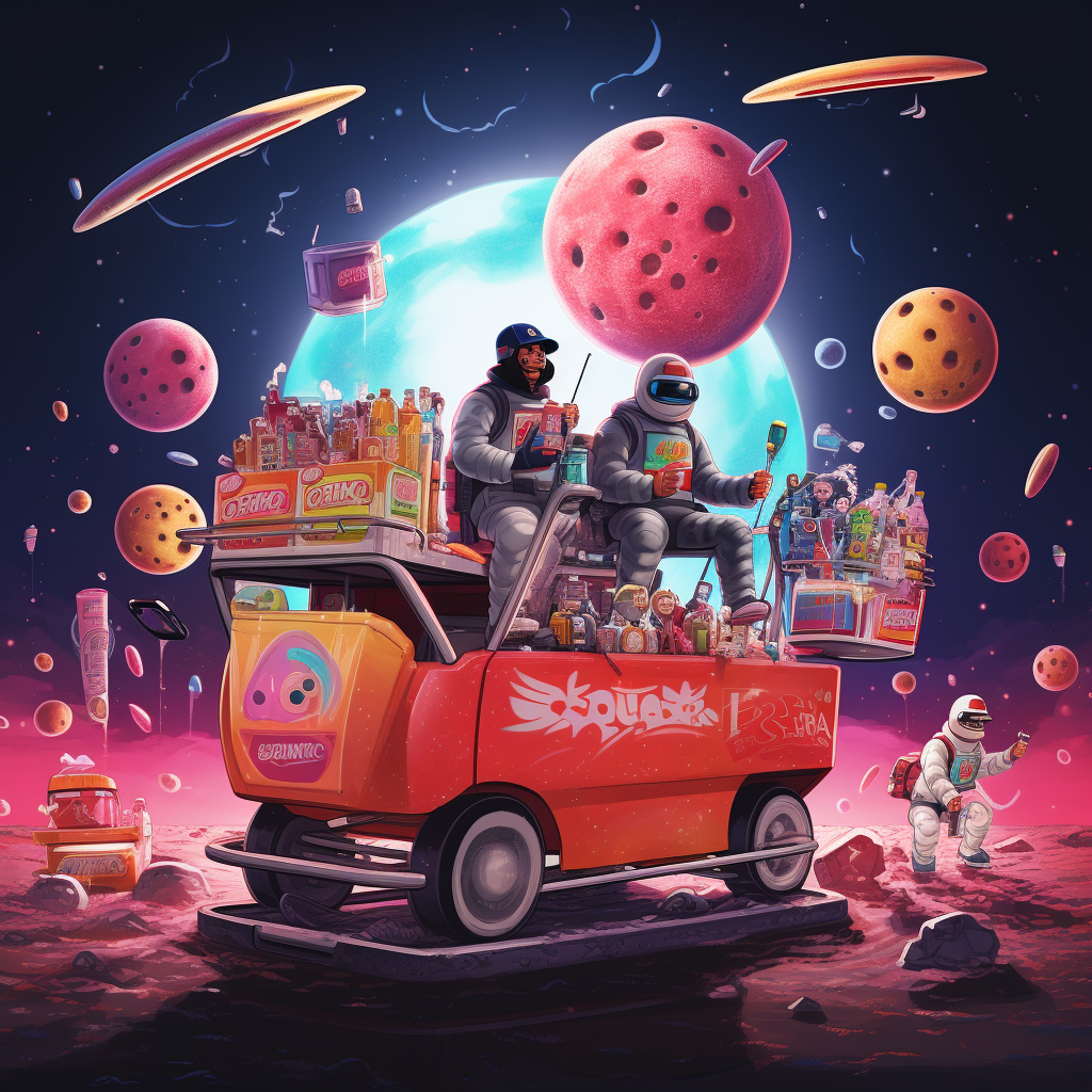 Meal Team 6 riding on Soda Planet