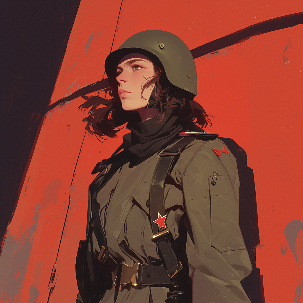 Mech Pilot Soviet Influence Dark Hair