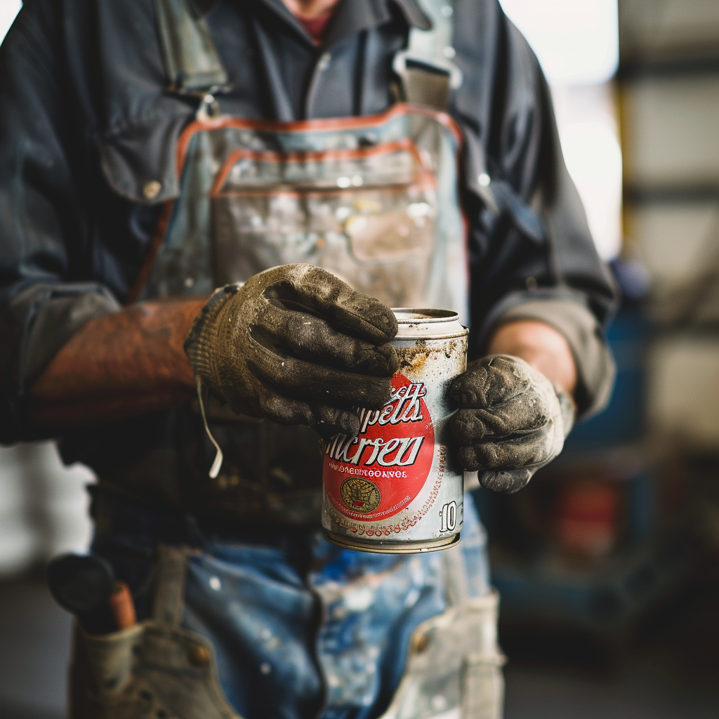 mechanic Campbell's soup can photorealism