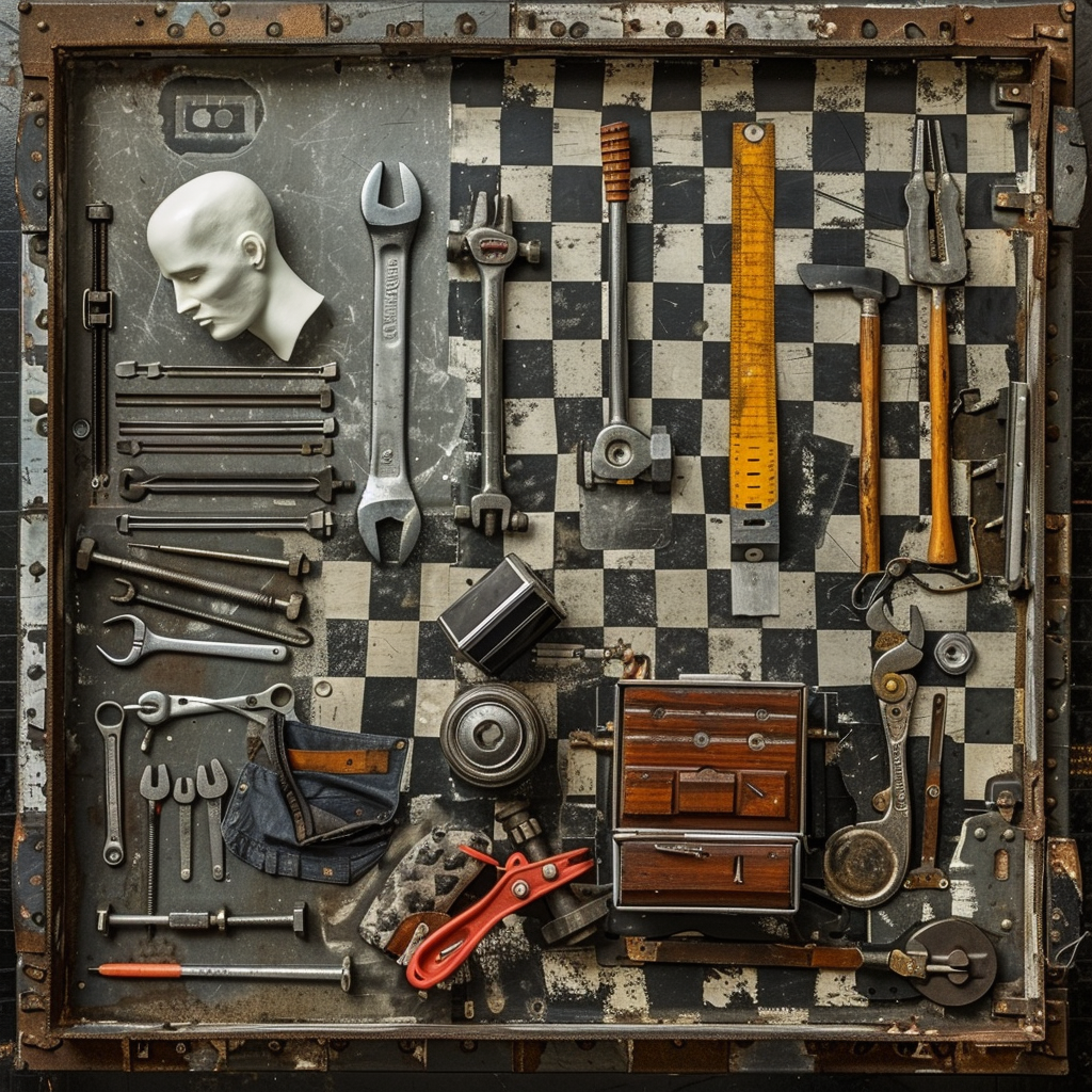 Mechanic Tools Checkered Plate