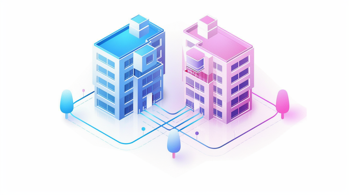 Isometric Medical Exchange Flow Illustration