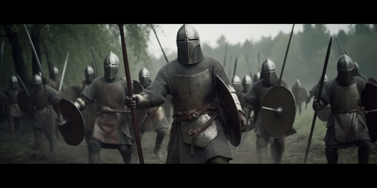 Cinematic Medieval Knight Tournament Scene