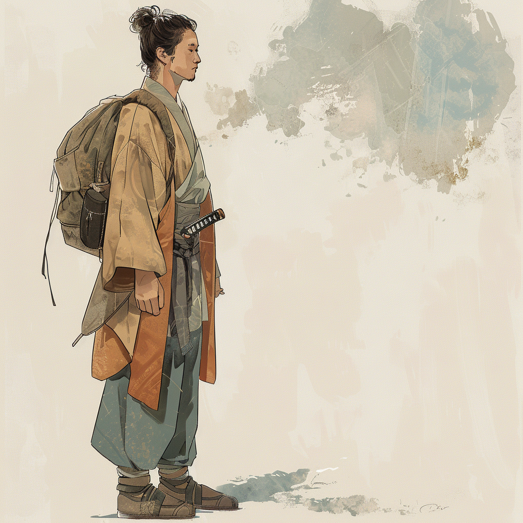 young commoner man in medieval Kyoto